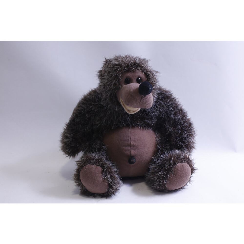 Carousel by Guy, Brown Bear, Plush, Sitting, 11", Smiling Face, Funny, Huggable,